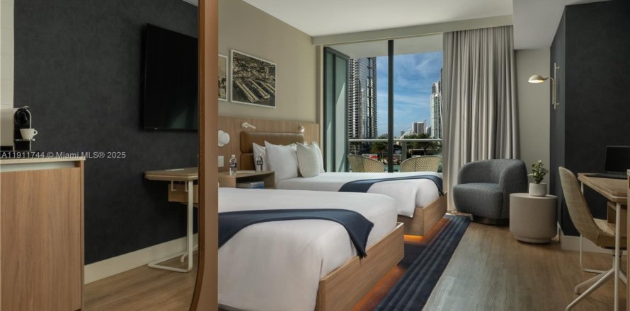 Кондоминиум с 1 спальней в Майами, Флорида № 1967592