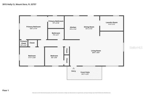 Villa ou maison à louer à Mount Dora, Floride: 3 chambres, 125.6 m2 № 2434558 - photo 2