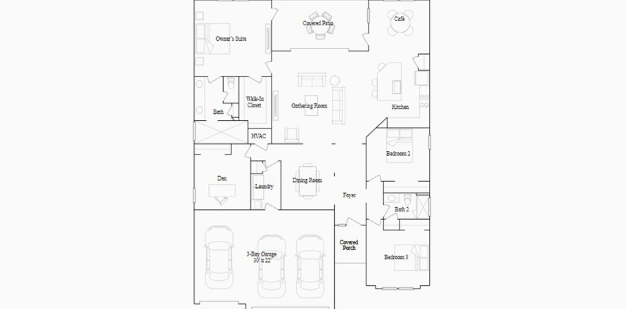 Townhouse in LIBERTY VILLAGE in Ocala, Florida 3 bedrooms, 211 sq.m. № 102622