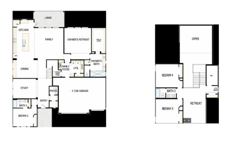 House floor plan «House», 4 bedrooms in Oak Grove at Silverleaf 70’