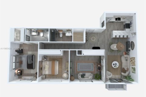 Купить кондоминиум в Майами-Бич, Флорида 3 спальни, 123.37м2, № 2047187 - фото 6