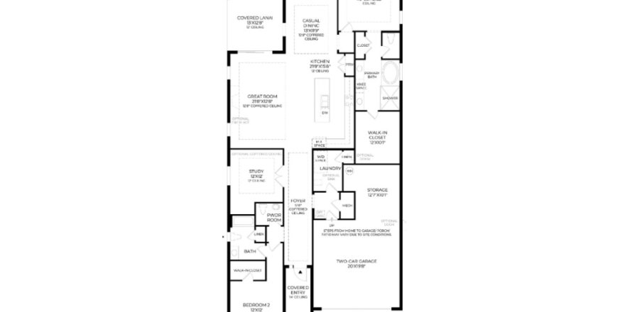 Планировка объекта «House» 2 спальни в ЖК Regency at Avenir - Palms Collection