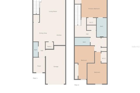 Townhouse in Wesley Chapel, Florida 3 bedrooms, 155.43 sq.m. № 1901252 - photo 27
