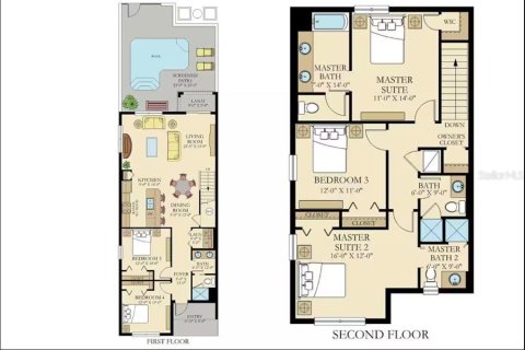 Touwnhouse à vendre à Davenport, Floride: 5 chambres, 201.32 m2 № 2380791 - photo 21