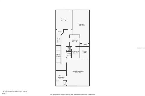 Townhouse in Gibsonton, Florida 3 bedrooms, 165.18 sq.m. № 1899324 - photo 25