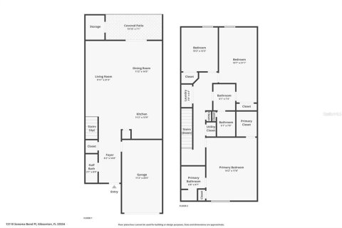 Townhouse in Gibsonton, Florida 3 bedrooms, 165.18 sq.m. № 1899324 - photo 26
