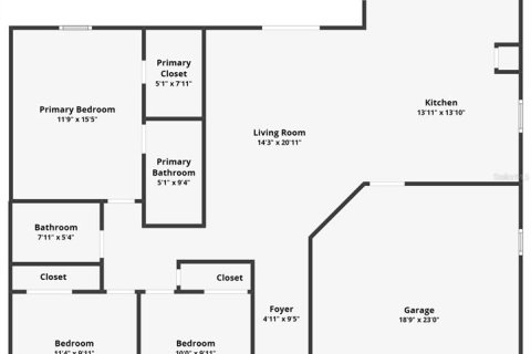 House in Auburndale, Florida 3 bedrooms, 128.3 sq.m. № 1629936 - photo 24
