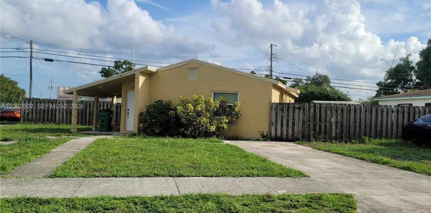 House in Miami Gardens, Florida 3 bedrooms, 85.93 sq.m. № 2340318