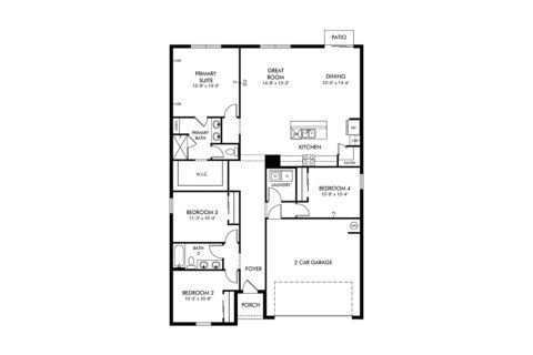 House in Lake Hamilton, Florida 4 bedrooms, 170.94 sq.m. № 1751016 - photo 1