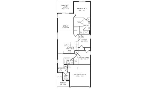 House floor plan «House», 3 bedrooms in Pelham Park