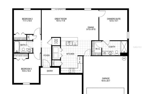 House in North Port, Florida 3 bedrooms, 119.29 sq.m. № 1591498 - photo 2