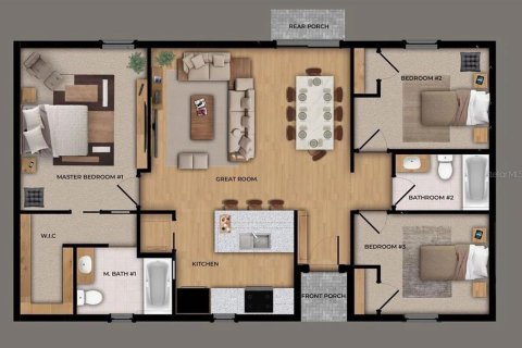 Casa en venta en Lehigh Acres, Florida, 3 dormitorios, 110.37 m2 № 1870084 - foto 5