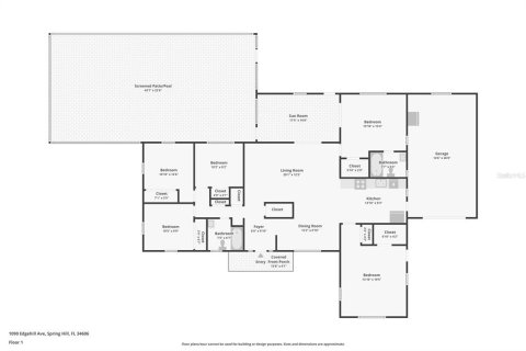 House in Spring Hill, Florida 5 bedrooms, 170.57 sq.m. № 2197165 - photo 19