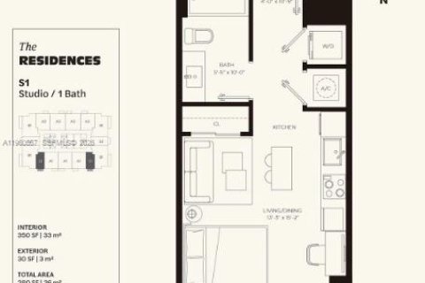 Купить кондоминиум в Майами, Флорида 32.52м2, № 2023495 - фото 11