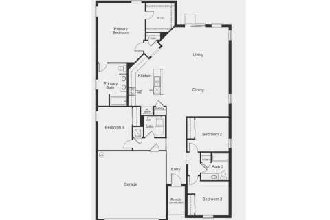 Townhouse floor plan «1989 Plan», 4 rooms in Spirit Landings