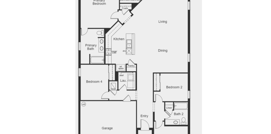 Adosado en Spirit Landings en Winter Haven, Florida 4 habitaciones, 185 m2 № 283977
