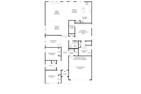 House floor plan «House», 3 bedrooms in Seabrook Village by Toll Brothers