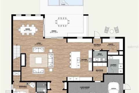 Купить виллу или дом в Тампа, Флорида 15 комнат, 445.47м2, № 1900591 - фото 7