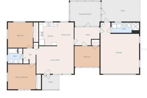House in Mount Dora, Florida 3 bedrooms, 128.95 sq.m. № 1164737 - photo 25