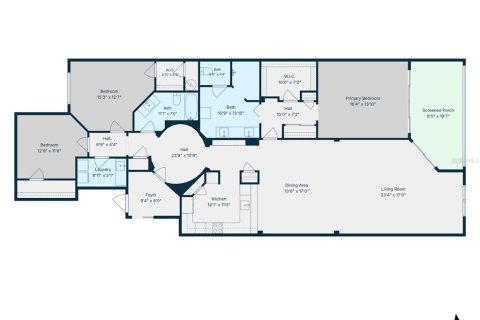 Condo in Saint Petersburg, Florida, 3 bedrooms № 2231565 - photo 27