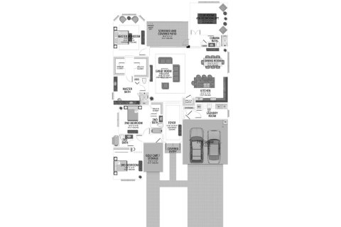 Townhouse floor plan «334SQM BIANCA», 3 bedrooms in VALENCIA WALK AT RIVERLAND