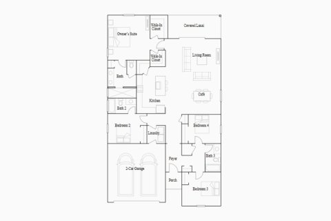 Townhouse floor plan «188SQM TREVI», 4 bedrooms in HEATH PRESERVE