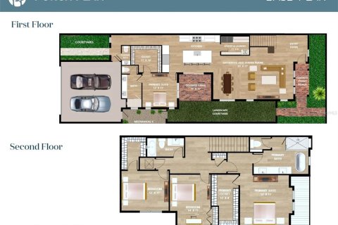 Купить таунхаус в Винтер-Парк, Флорида 7 комнат, 254.37м2, № 2147513 - фото 2
