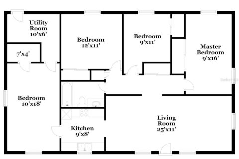 House in Tampa, Florida 4 bedrooms, 117.06 sq.m. № 1873786 - photo 15