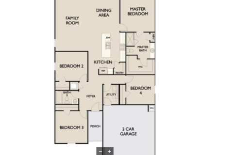House floor plan «4BR-1», 4 bedrooms in South Haven