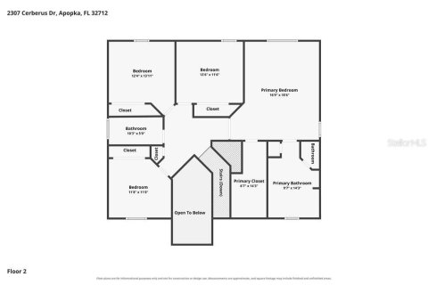 Villa ou maison à louer à Apopka, Floride: 4 chambres, 202.16 m2 № 2413688 - photo 3