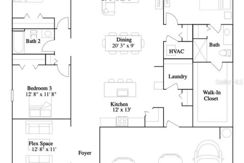 Villa ou maison à vendre à Alachua, Floride: 3 chambres, 188.68 m2 № 2111931 - photo 2