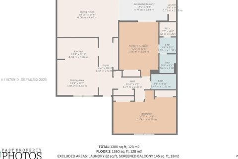 Condominio en alquiler en Aventura, Florida, 3 dormitorios, 128.21 m2 № 2079194 - foto 21