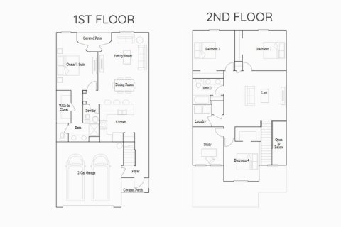 Townhouse floor plan «209QM PALERMO», 4 bedrooms in TOWNES AT LAKE THOMAS