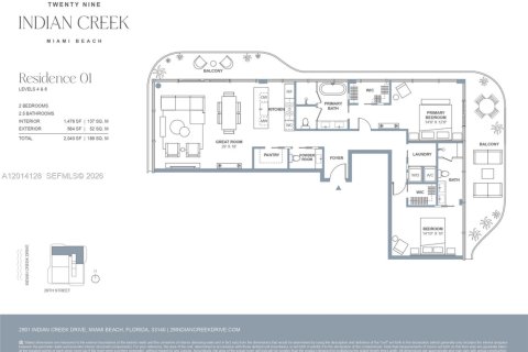 Condo in Miami Beach, Florida, 2 bedrooms № 2076400 - photo 15
