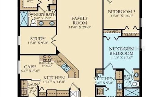 Casa en alquiler en Kissimmee, Florida, 4 dormitorios, 196.49 m2 № 1828097 - foto 6
