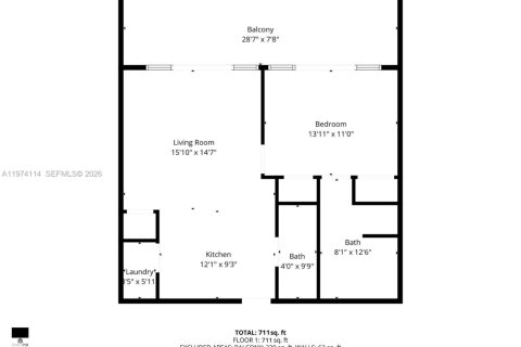 Condominio en venta en Miami, Florida, 1 dormitorio, 66.05 m2 № 2036601 - foto 24