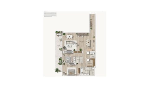 Apartment floor plan «Residence», 2 bedrooms in The well