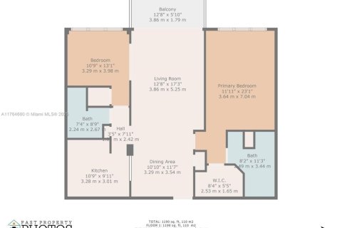 Condominio en venta en Miami Beach, Florida, 2 dormitorios, 110.55 m2 № 1698608 - foto 19