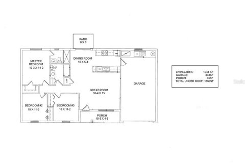 Casa en venta en Mount Dora, Florida, 3 dormitorios, 115.57 m2 № 1513955 - foto 2