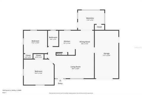 Купить виллу или дом в Холидэй, Флорида 7 комнат, 93.27м2, № 1804674 - фото 23