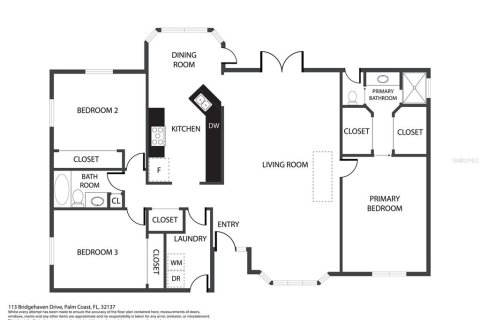 House in Palm Coast, Florida 3 bedrooms, 153.47 sq.m. № 1801544 - photo 28