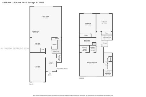 Adosado en venta en Coral Springs, Florida, 3 dormitorios, 167.6 m2 № 1991920 - foto 15