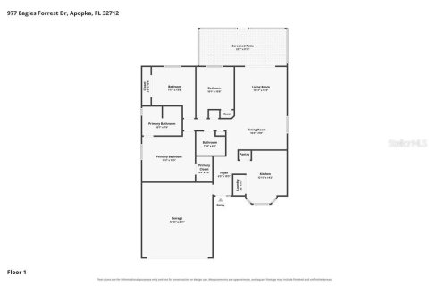 Villa ou maison à louer à Apopka, Floride: 3 chambres, 125.79 m2 № 2415439 - photo 2