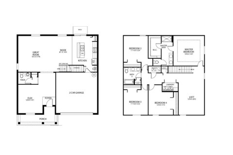 House floor plan «House», 4 bedrooms in Deland by Maronda Homes