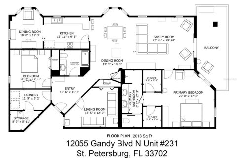 Condominio en venta en Saint Petersburg, Florida, 3 dormitorios, 187.01 m2 № 1560629 - foto 5