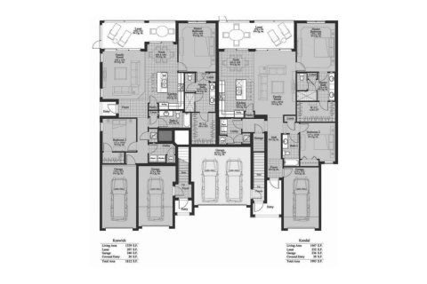 Townhouse floor plan «126SQM KESWICK», 2 bedrooms in SEYCHELLES