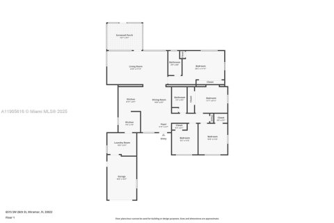 Купить виллу или дом в Мирамар, Флорида 4 спальни, 129.13м2, № 1957264 - фото 28
