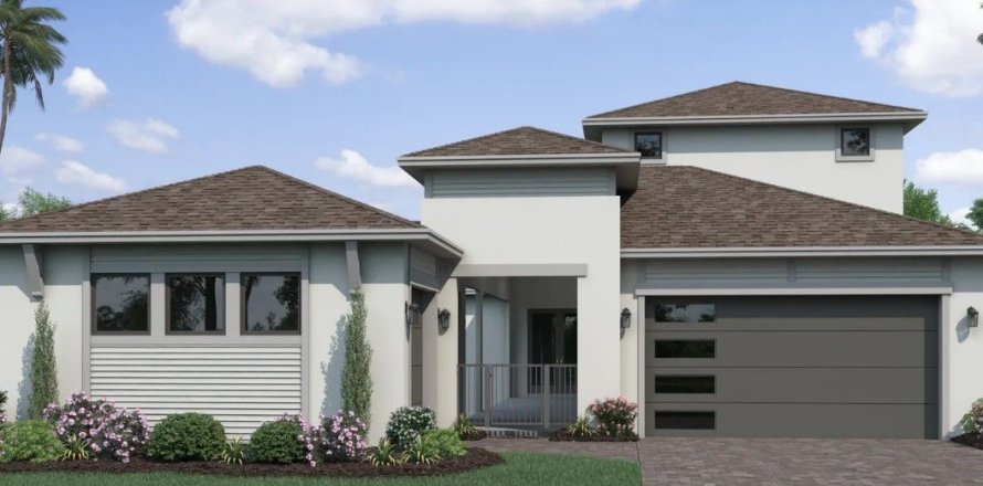 Robins Cove at Epperson by Biscayne Homes sobre plano en Wesley Chapel, Florida № 373523