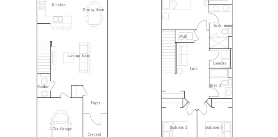 Townhouse in Townes at Veridian in Wesley Chapel, Florida 3 rooms, 155 sq.m. № 366137