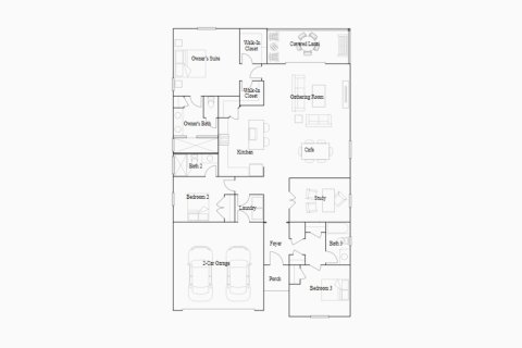 Townhouse floor plan «188SQM TREVI», 3 bedrooms in LIBERTY VILLAGE